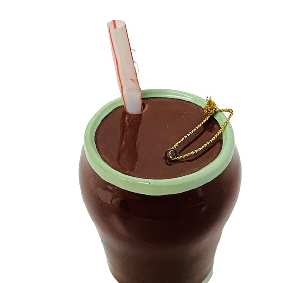 1996 Coca-Cola Soda Can Ornament With Straw - Picture 4 of 5